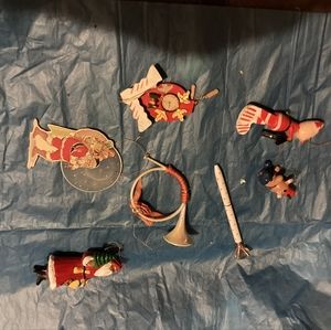 Vintage Holiday Themed Tree Ornaments